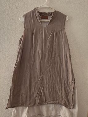 Sundance Sleeveless High-Low Dress in Mauve Taupe